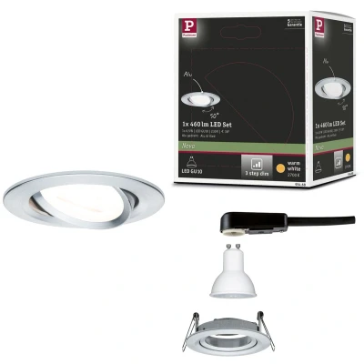 Afbeelding van Paulmann 93468 Nova Inbouwlamp LED GU10 6.5 W Aluminium (gedraaid)