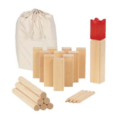 Afbeelding van Goki KUBB game incl. cotton bag, King:4