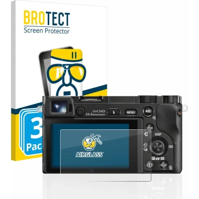 Afbeelding van BROTECT Screenprotector voor Sony Alpha 5000 / 6000 6400 Folie Beschermfolie Beschermglas transparant (3 Stuks)