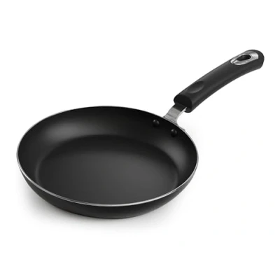 Afbeelding van koekenpan met antiaanbaklaag 24 cm, gecoate pan inductie, aluminium antiaanbaklaag, inductiepan geschikt voor alle soorten fornuizen zwart