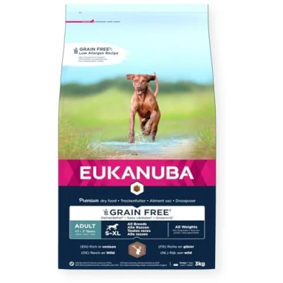 Afbeelding van Eukanuba Hondenvoer Graanvrij Hert Adult All Sizes 3 kg