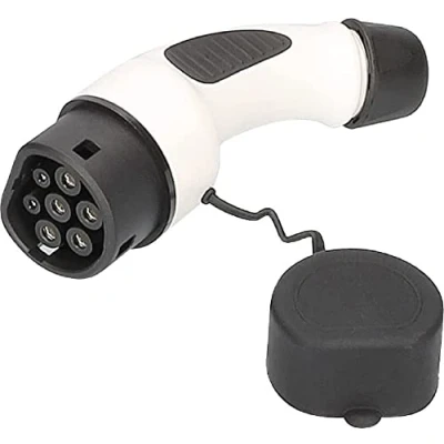 Afbeelding van as Schwabe reserve stekker voor elektrische voertuigkabel type 2 voertuigkant 3,6 kW / 16 A 230 V 1 fase modus 3 E Auto EV/PHEV reservestekker IP44 zwart/wit, 65144