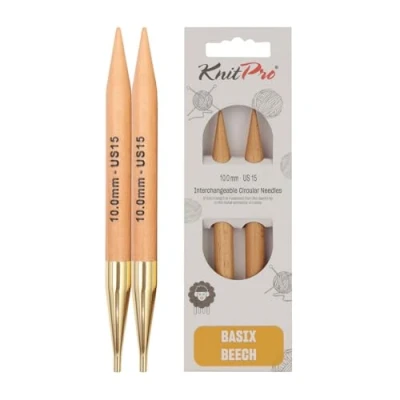 Afbeelding van Knitpro basix Birch Verwisselbare 10,00 mm cirkelvormige Breipunten 1 telling