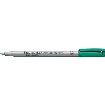 Afbeelding van 10x Staedtler OHP marker Lumocolor Non Permanent groen, medium 1 mm