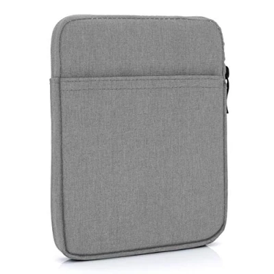 Afbeelding van MyGadget 8 Inch Nylon Sleeve Cover Beschermhoes Tas &quot;Etui voor eBook Reader, Phablet, Tablet bijv. Amazon Fire HD / Apple iPad Mini 5 2019 Grijs