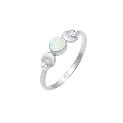 Afbeelding van Elli Astro Design Ring, Dames, Maat: 54, Silver