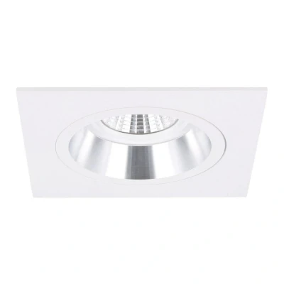 Afbeelding van Yphix Milano Inbouwspot Wit/aluminium Vierkant Verdiept 1 Lichtpunt 93x93mm LEDdirect.nl