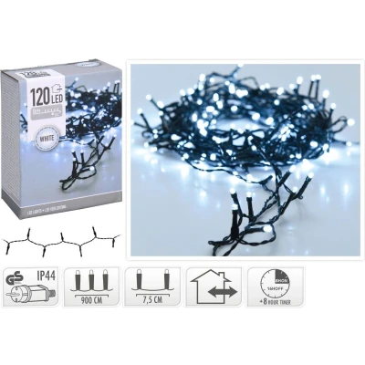 Afbeelding van Bigbuy Christmas Led Lichtkrans Wit 12 M