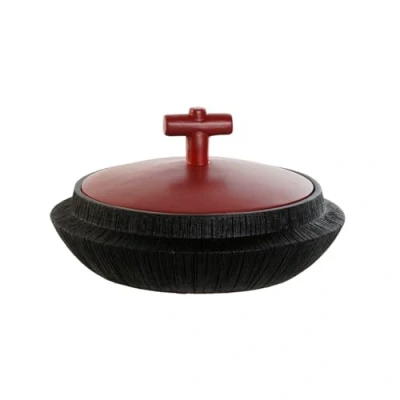 Afbeelding van Tibor Home ESPRIT Zwart Rood Hars Orientaals 28 x 15 cm