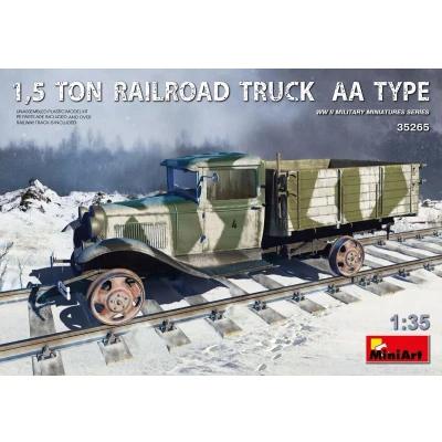 Afbeelding van Miniart 1,5 Ton Railroad Truck Aa Type (Min35265) modelbouwsets, hobbybouwspeelgoed voor kinderen, modelverf en accessoires