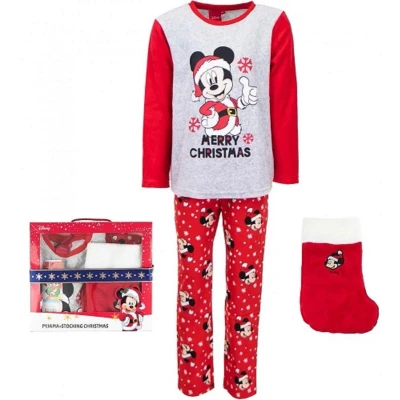 Afbeelding van Mickey Mouse Pyjama + kerstsok kerst geschenkset mt 6jaar