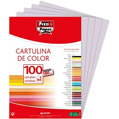 Afbeelding van Fixo Paper 1110472 verpakking met karton, A4, 100 stuks, parelgrijs, 180 g