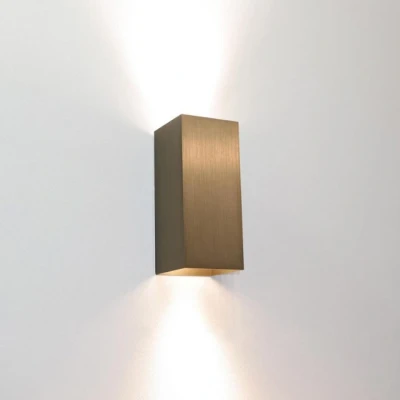 Afbeelding van Artdelight wandlamp Dante 2 lichts 6.7 x15.4 cm brons