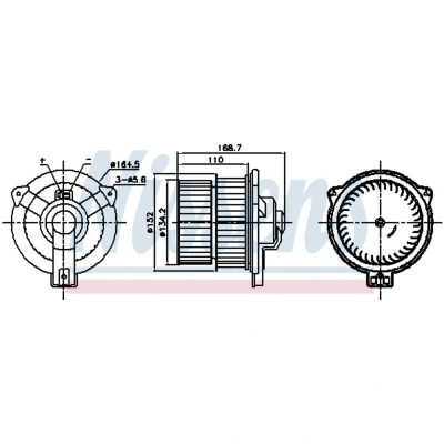 Afbeelding van Nissens Kachelventilator 87809