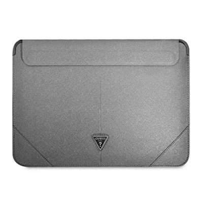 Afbeelding van Guess Saffiano Laptoptas voor o.a. Apple MacBook (16&quot;) Zilver