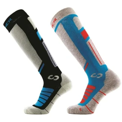 Afbeelding van Sinner ski sokken Pro Socks set van 2 blauw/zwart