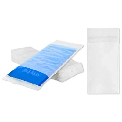 Afbeelding van COM FOUR® 50x wegwerp fleece hoes voor koud en warm meervoudig gelkompres Gel cool pack beschermhoes om je huid te beschermen