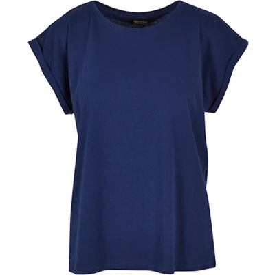 Afbeelding van Build Your Brand Dames Extended Shoulder Tee, lichtnavy, M