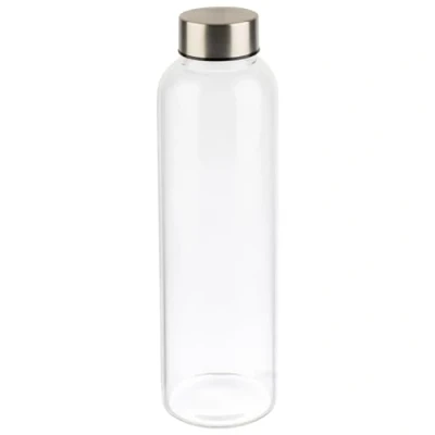 Afbeelding van APS 66907 drinkfles/glazen fles, 6,5 x 6,5, hoogte 23,5 cm, Ø 0,55 liter, transparant