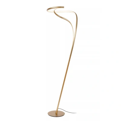 Afbeelding van Lucide SARDANA Vloerlamp Ø 44 cm LED Dimb. 1x28W 2700K Mat Goud / Messing