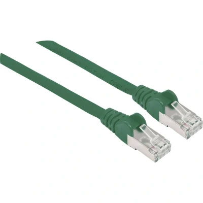 Afbeelding van Intellinet Netwerk Patchkabel, Cat5e, 0,25 m, CCA, U/UTP, PVC, Vergulde Contacten, Snagless Cat7 kabel/Cat6A stekkers, koper, S/FTP, LSOH 7.5 m Groen