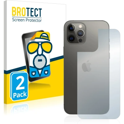 Afbeelding van BROTECT Screenprotector voor Apple iPhone 12 Pro Max (Achterkant) Folie Beschermfolie matte (2 Stuks)