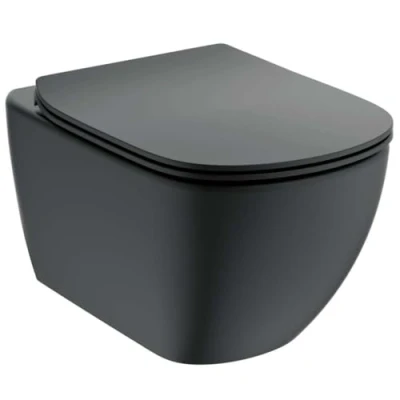 Afbeelding van Ideal Standard Tesi wandcloset AquaBlade combipack Zwart