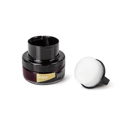 Afbeelding van Schoencrème met Sponsapplicator, Intensieve Leerverzorging en Voedend, Kaps Delicate, 70 kleuren (111 bordeaux)