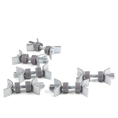 Afbeelding van LouMaxx Werkbladverbinders, 65 mm, set van 6 stuks, meubelverbinders, plaatverbinders, veilige en stabiele oplossing voor het verbinden werkbladen