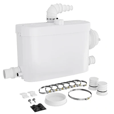 Afbeelding van Wiltec 3/1 opvoerinstallatie met zijaansluiting, 450W opvoerhoogte 7,5m, voor afvalwater fecaliën