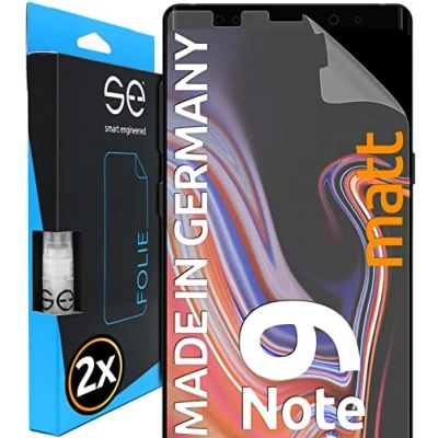 Afbeelding van 3D Screenprotector voor Samsung Galaxy Note 9 [2 stuks smart engineered] Matte, volledig dekkende ontspiegelde beschermfolie, vriendelijk beschermhoesjes, Geen glas maar TPU folie
