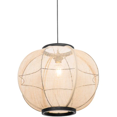 Afbeelding van QAZQA Oosterse hanglamp bruin 48 cm Rob