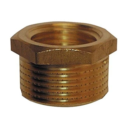 Afbeelding van Cornat verloopstuk, messing blank met binnen en buitendraad, A 1 1/4, B inch IG, stuk, T396303 1/4 x