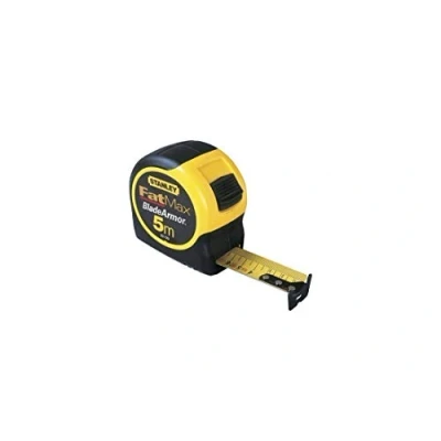 Afbeelding van Stanley Fmht81556 5 meter tape uit de Fatmax serie gemaakt in Frankrijk dikke band Blade Armor coating duurzaam mylar ABS behuizing van twee materialen robuust