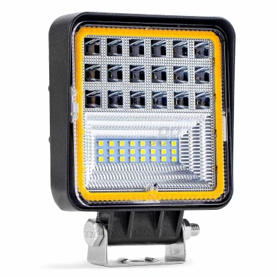 Afbeelding van LED Werklamp schijnwerper 3360LM Vierkant Wit / Oranje