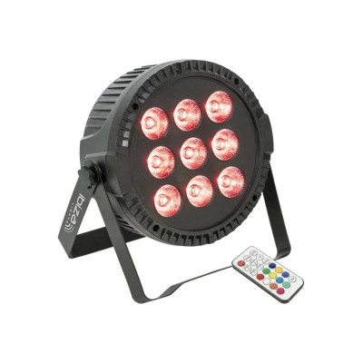 Afbeelding van Ibiza Light Thinpar 9x6W RGBW extra platte Par