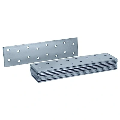 Afbeelding van HELPMATE 12 stuks geperforeerde platen van 40 x 160 mm, platte connector gegalvaniseerd &amp; blauw gepassiveerd, houten met uitstekende corrosiebescherming, stabiel en duurzaam, eenvoudige