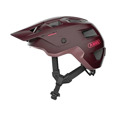 Afbeelding van ABUS MTB helm MoDrop robuuste fietshelm met goede ventilatie voor mountainbikers individuele pasvorm unisex donkerrood, maat L