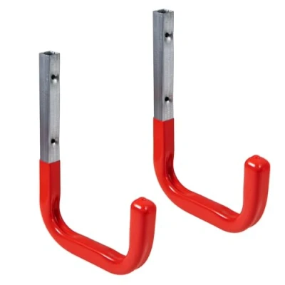 Afbeelding van GedoTec wandhaken, met rubberen coating, rode apparaathouders