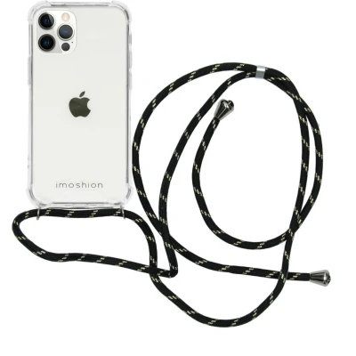 Afbeelding van Apple iPhone 12 Hoesje Kunststof iMoshion Hardcase/Koordhoesje/Backcover Transparant Telefoonhoesje