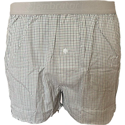Afbeelding van Embrator mannen Boxershort Loose Fit geweven katoen wit/groen/grijs 3XL