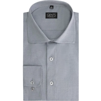Afbeelding van Gents Slimfit bamboe lichtgrijs Maat 3XL