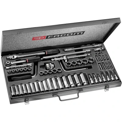 Afbeelding van Facom Set 3/8&quot; van korte 6 kantdoppen, lange 12 kantdoppen en bits J.451EP