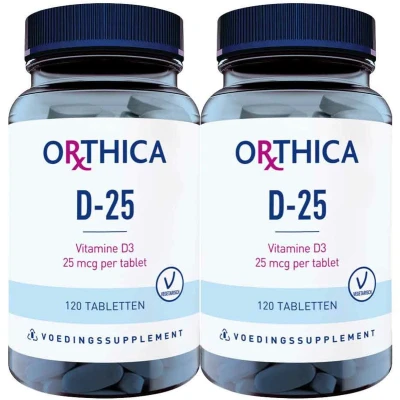 Afbeelding van 2x Orthica D 25 120 tabletten