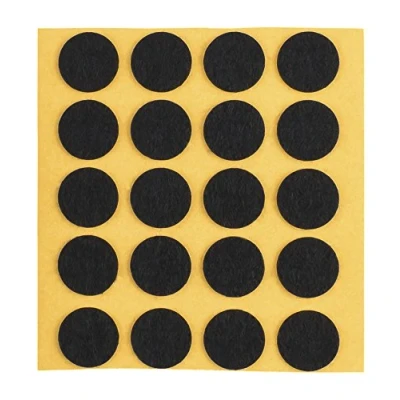 Afbeelding van peha Viltdoppen krasbescherming voor vazen en decoratieve voorwerpen zelfklevend, Soft 1,0 mm dik, zwart, rond 15 (20 stuks)