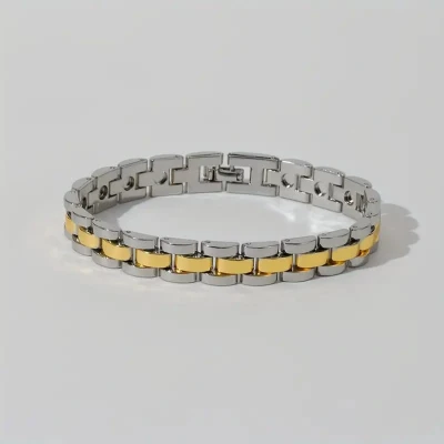 Afbeelding van Lucardi Dames Stalen Armband breed Staal Zilverkleurig 20 cm