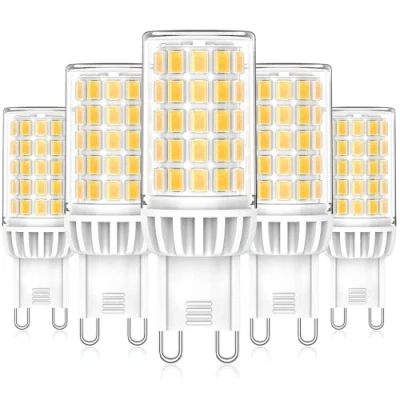 Afbeelding van Eco.Luma G9 ledlampen, 6 W, 550 lumen, 4000 K, neutraal wit, vervanging voor 50 60 W halogeenlampen, geen flikkeren, 360 graden stralingshoek, led maïslamp, niet dimbaar, AC 220 240 V, pak van 5