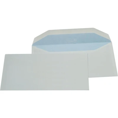 Afbeelding van Gallery Enveloppen Ft 114 X 229 Mm, Gegomd, Binnenzijde Blauw, Doos Van 500 Stuks