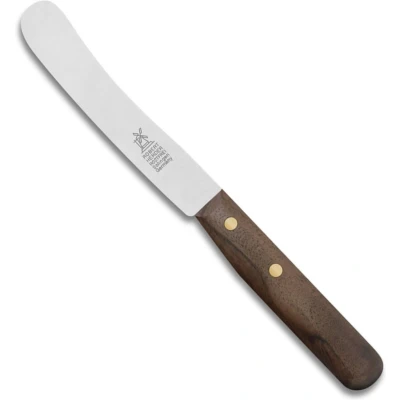 Afbeelding van Robert Herder Ontbijtmes Buckels RVS Lemmet 118 mm Heft Walnotenhout