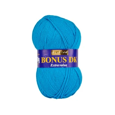 Afbeelding van Sirdar Hayfield Bonus DK dubbel breigaren, neon blauw (553), 100g